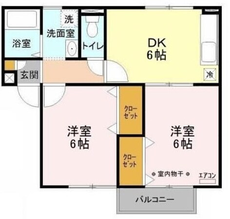 クレアンヌーヴの物件間取画像